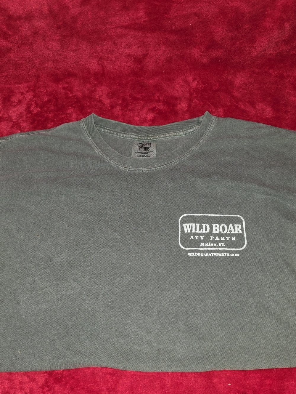 Comfort Colors Charcoal Gray Men’s Logo Tee